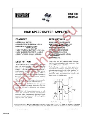 BUF601AU/2K5 datasheet  